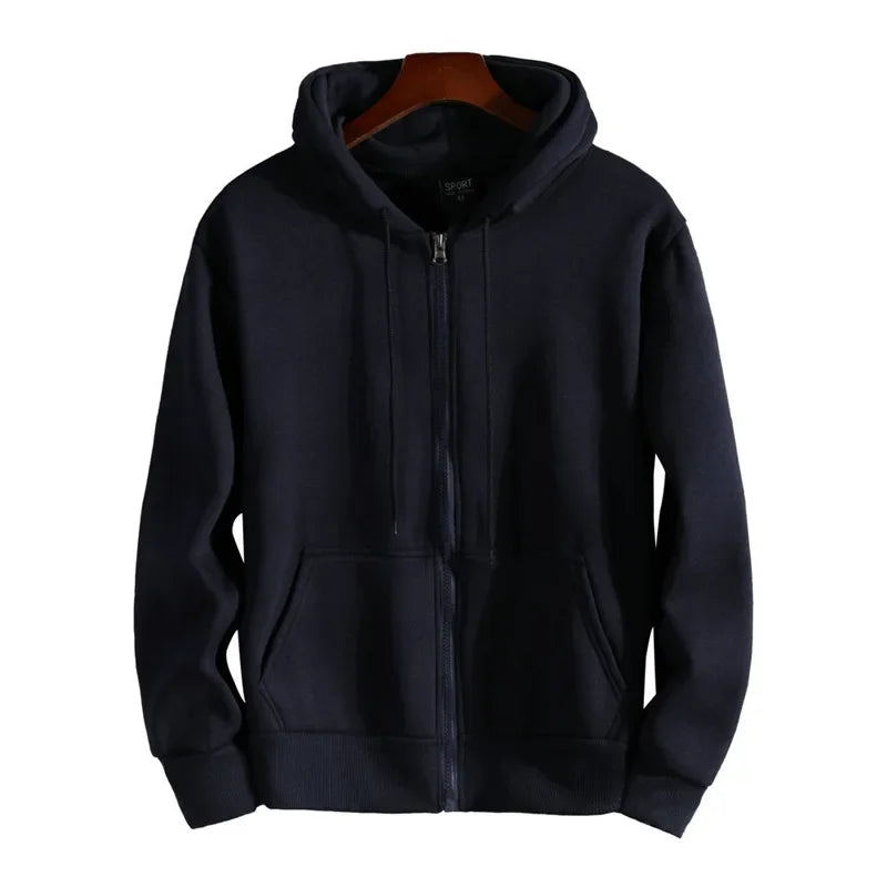 Virello | Men’s Fleece-Lined Zip-Up Hoodie