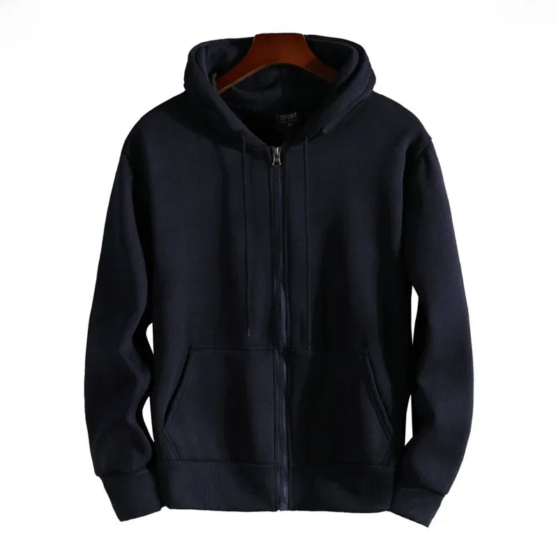 Virello | Men’s Fleece-Lined Zip-Up Hoodie