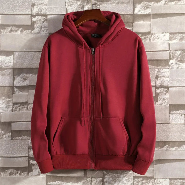 Virello | Men’s Fleece-Lined Zip-Up Hoodie