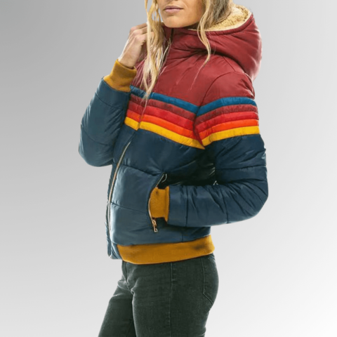 Auroria | Women’s Retro Puffer Jacket with Hood