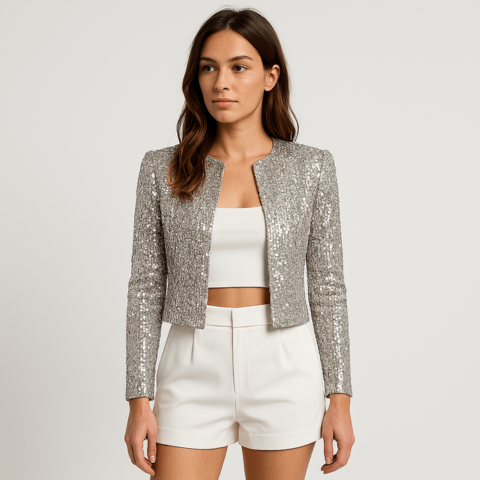 Lauren | Women’s Short Sequin Evening Jacket