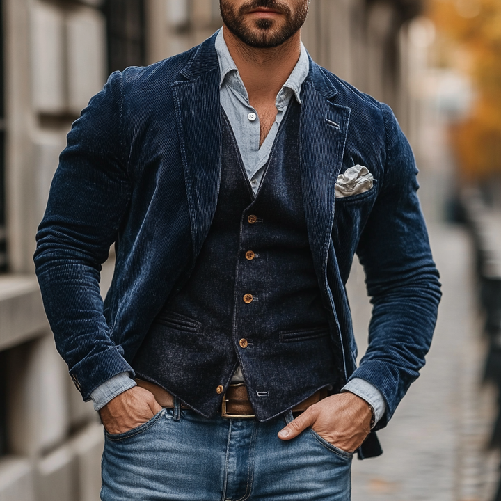 Vintageo | Men’s Vintage Blazer &amp; Vest Set