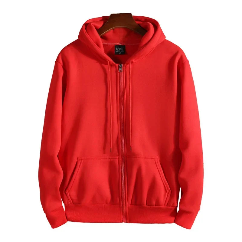 Virello | Men’s Fleece-Lined Zip-Up Hoodie