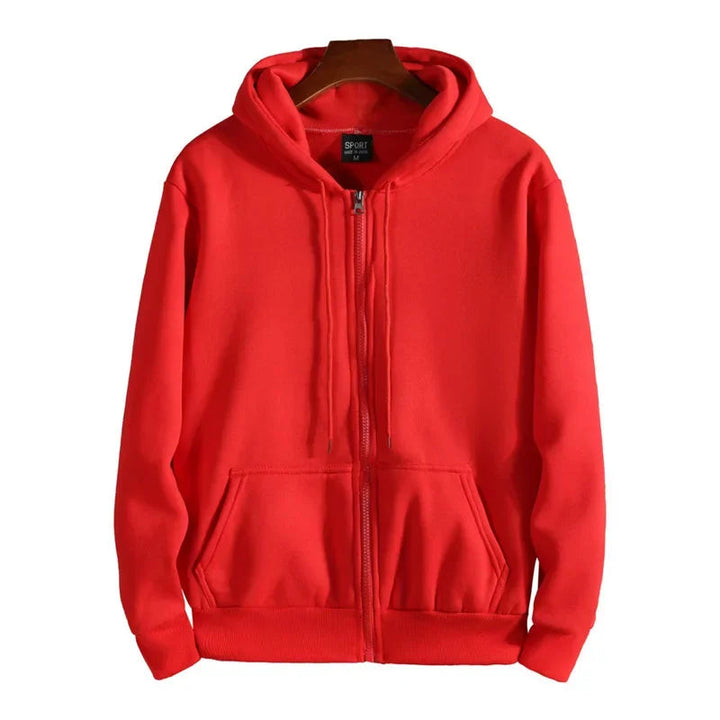 Virello | Men’s Fleece-Lined Zip-Up Hoodie