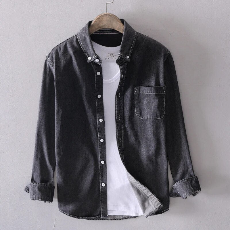 Virgil | Men’s Pure Cotton Denim Shirt