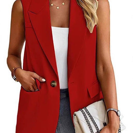Vivian | Women’s Tailored Sleeveless Blazer Vest