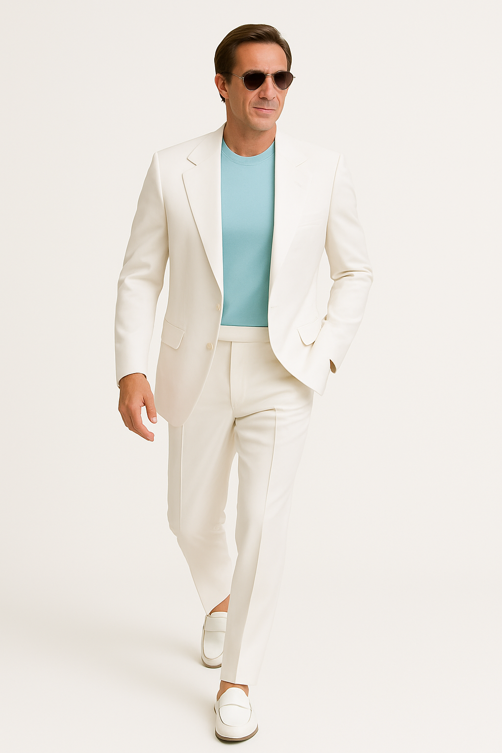 Don Johnson | Men’s 80s Miami White Suit