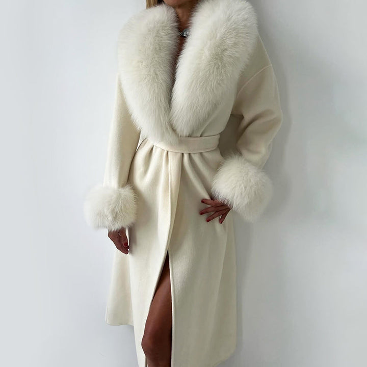 Climane | Women’s Long Wool Blend Coat
