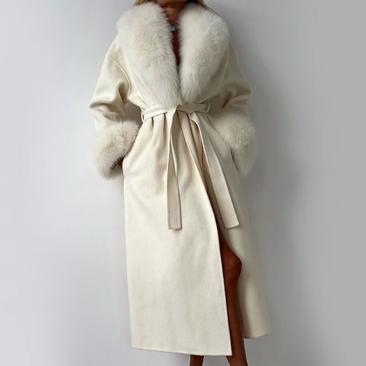 Climane | Women’s Long Wool Blend Coat