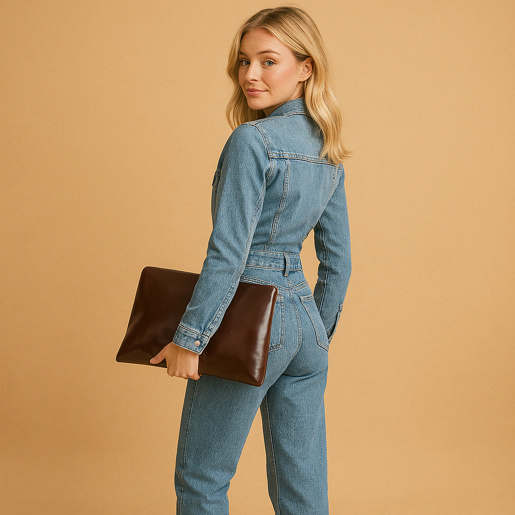 Chena | Women’s Straight-Leg Denim Jumpsuit