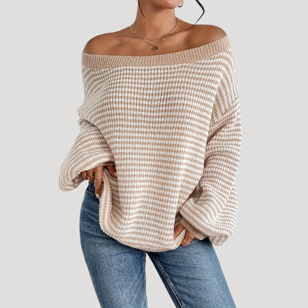 Serelle | Women’s Oversized Striped Knit Jumper