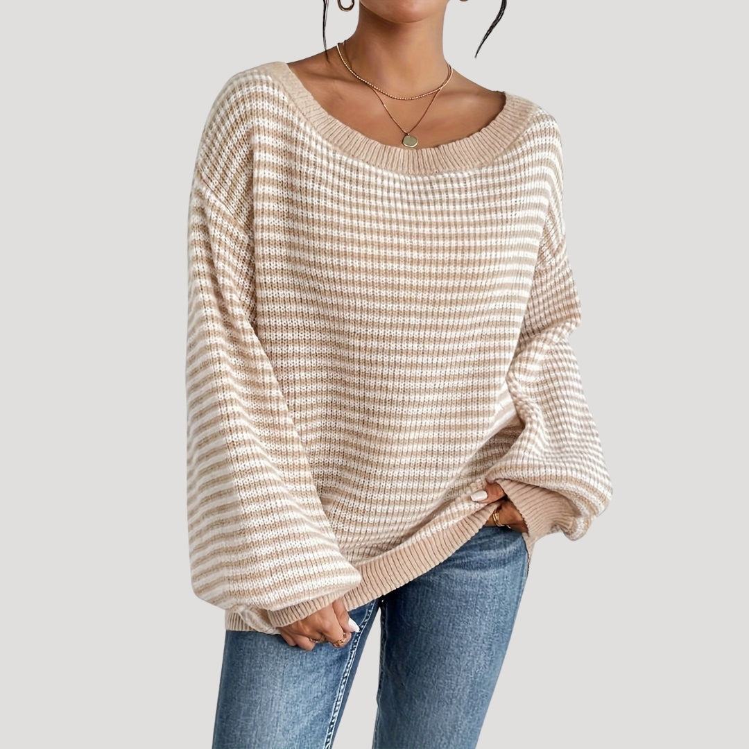 Serelle | Women’s Oversized Striped Knit Jumper