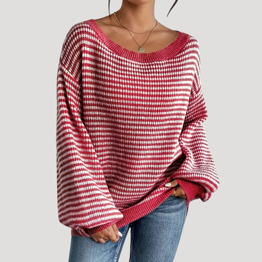 Serelle | Women’s Oversized Striped Knit Jumper