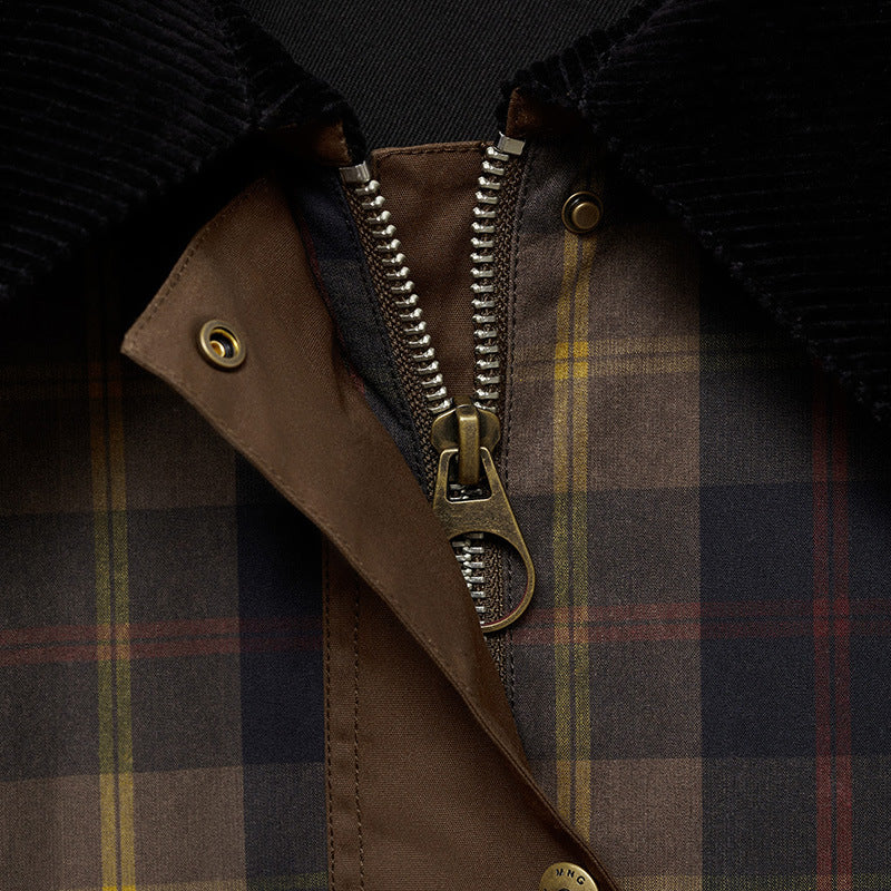 Lunerio | Men’s Warm Jacket with Soft Bonnet Collar