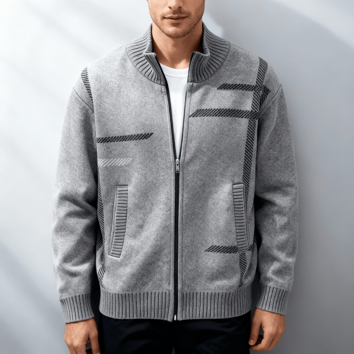 Jerry | Men’s Wool Knit Zip Jacket