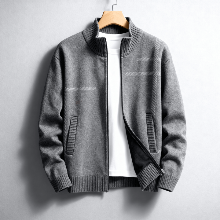Jerry | Men’s Wool Knit Zip Jacket