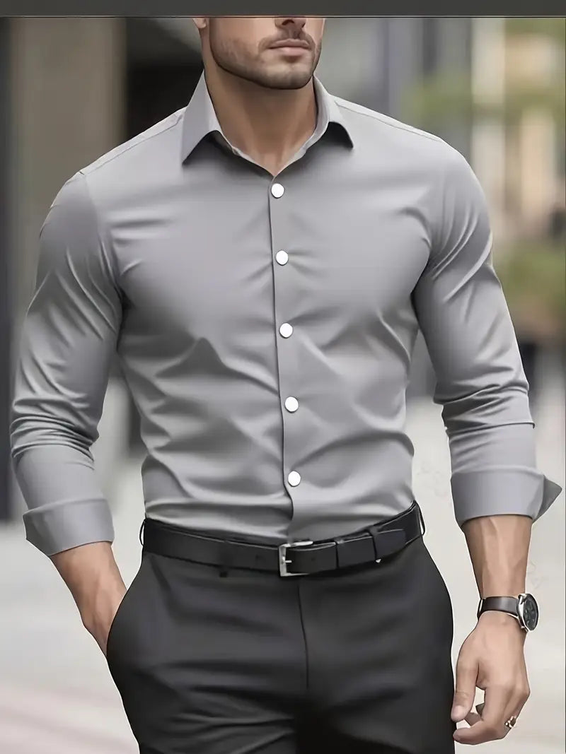 Riconio | Men’s Slim Fit Dress Shirt