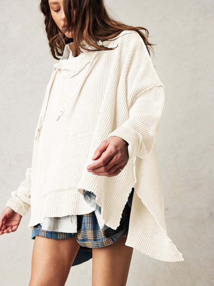 Molly | Women’s Oversized Waffle Knit Hoodie