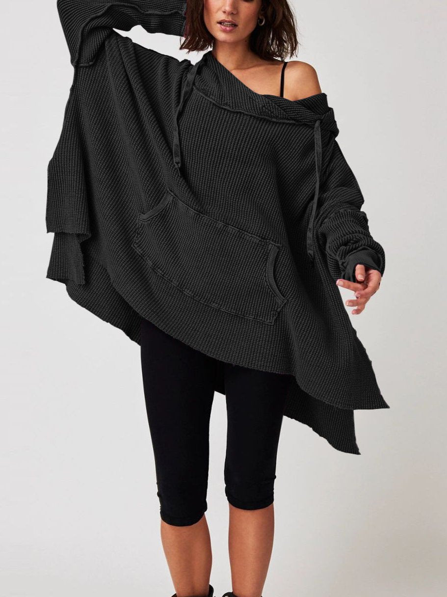 Molly | Women’s Oversized Waffle Knit Hoodie