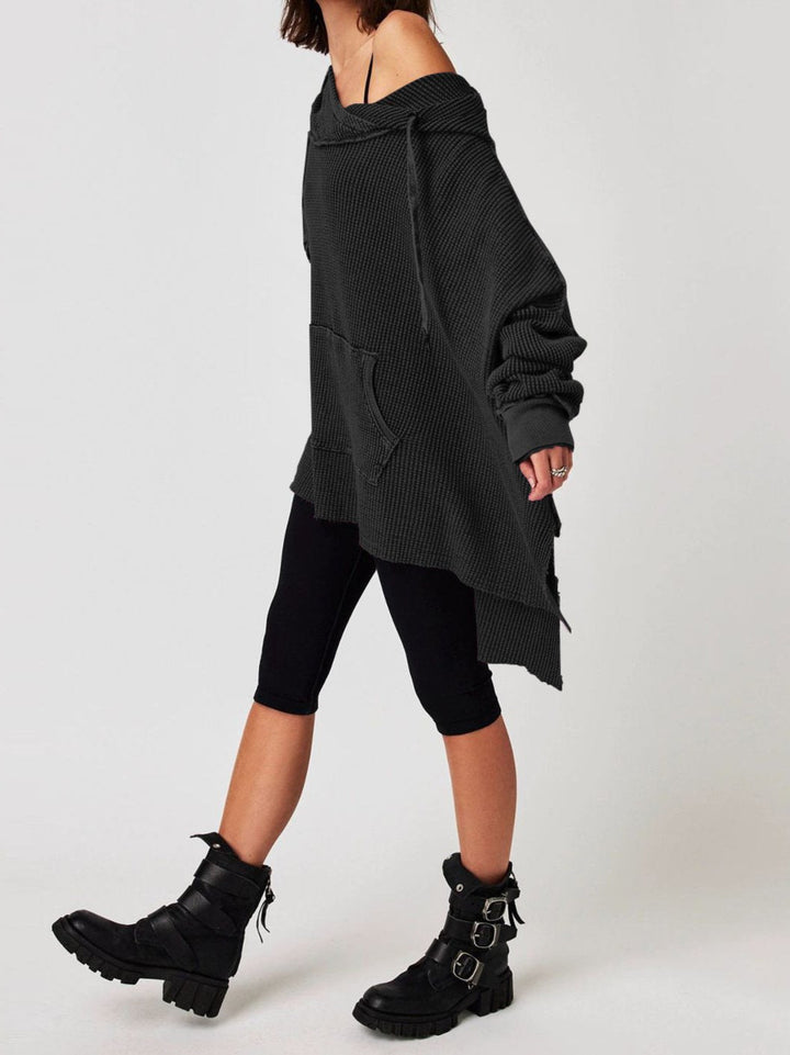 Molly | Women’s Oversized Waffle Knit Hoodie