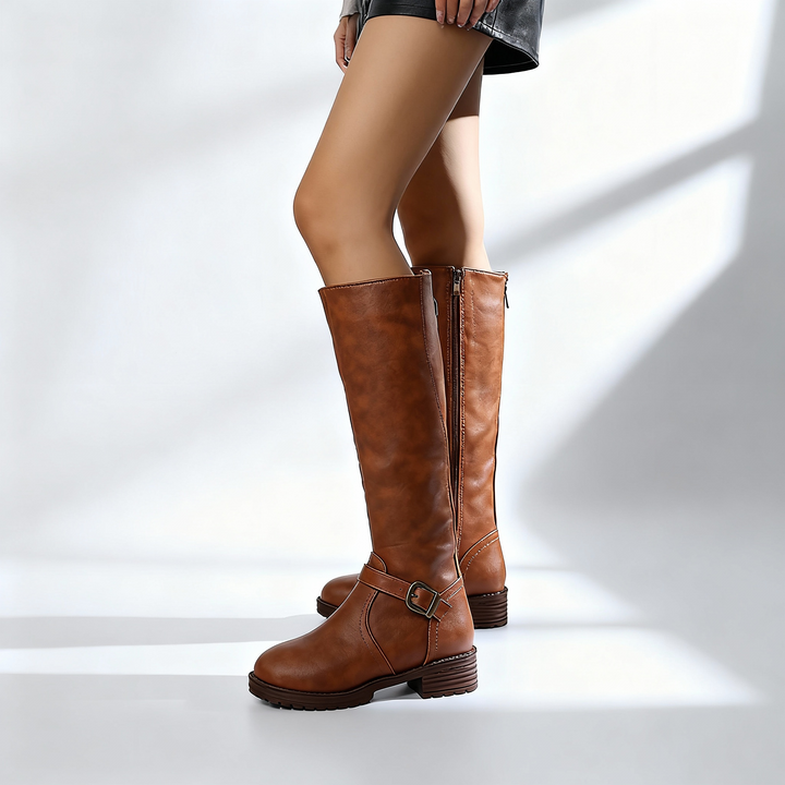 Irene | Women’s Knee High Leather Riding Boots