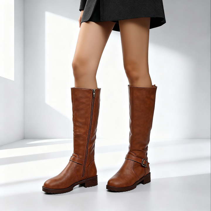 Irene | Women’s Knee High Leather Riding Boots
