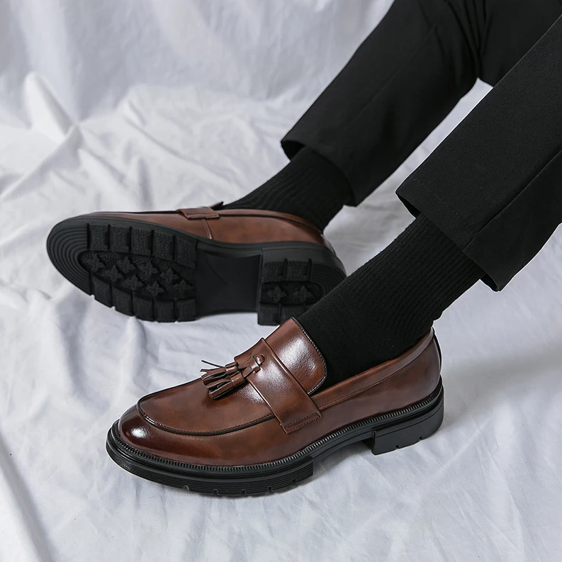 Chon | Men’s Leather Tassel Loafers