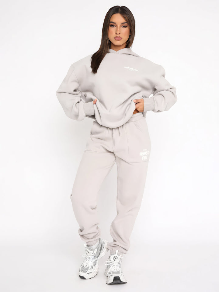 WhiteFox Set | Women’s Hoodie &amp; Jogger Tracksuit Set
