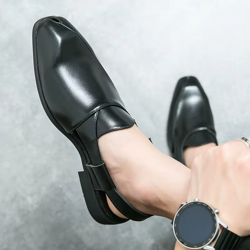 Stuart | Men’s Leather Slingback Loafers