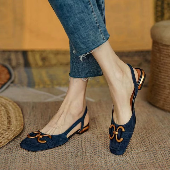 Livia | Women’s Leather Slingback Flats