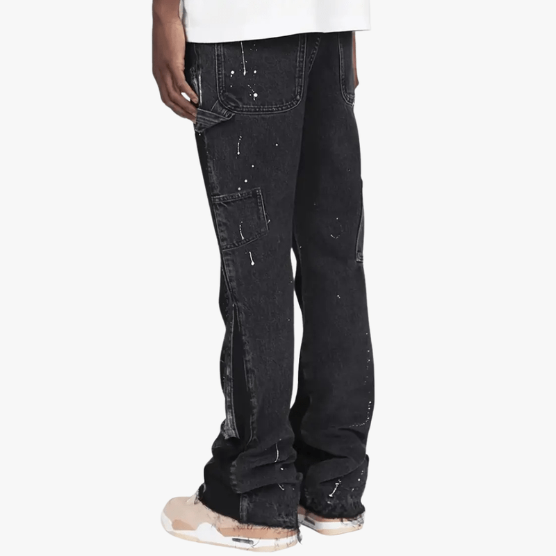 Streetstyle | Men’s Paint-Splatter Relaxed Fit Jeans