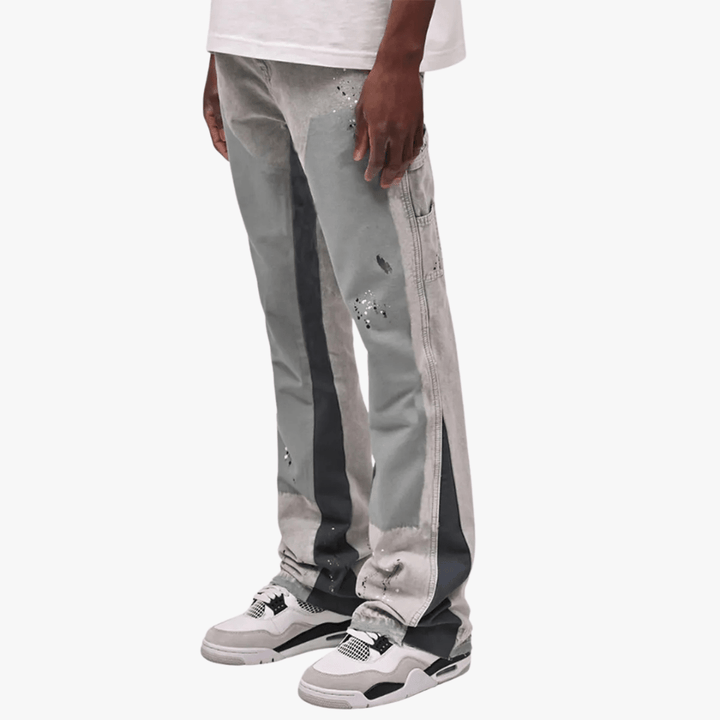 Streetstyle | Men’s Paint-Splatter Relaxed Fit Jeans