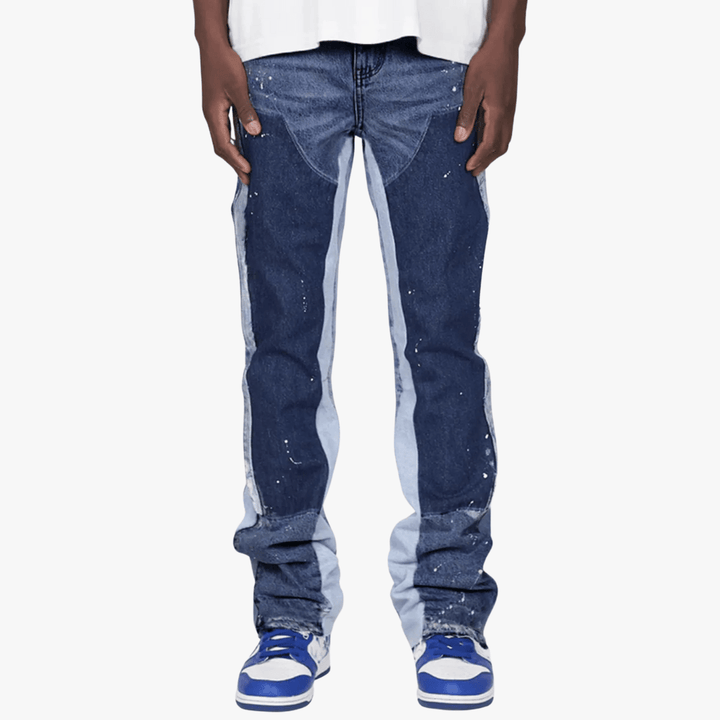 Streetstyle | Men’s Paint-Splatter Relaxed Fit Jeans