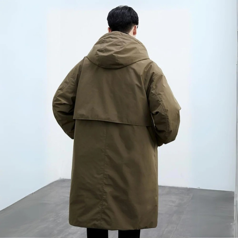 Renalto | Men’s Winter Long Hooded Coat