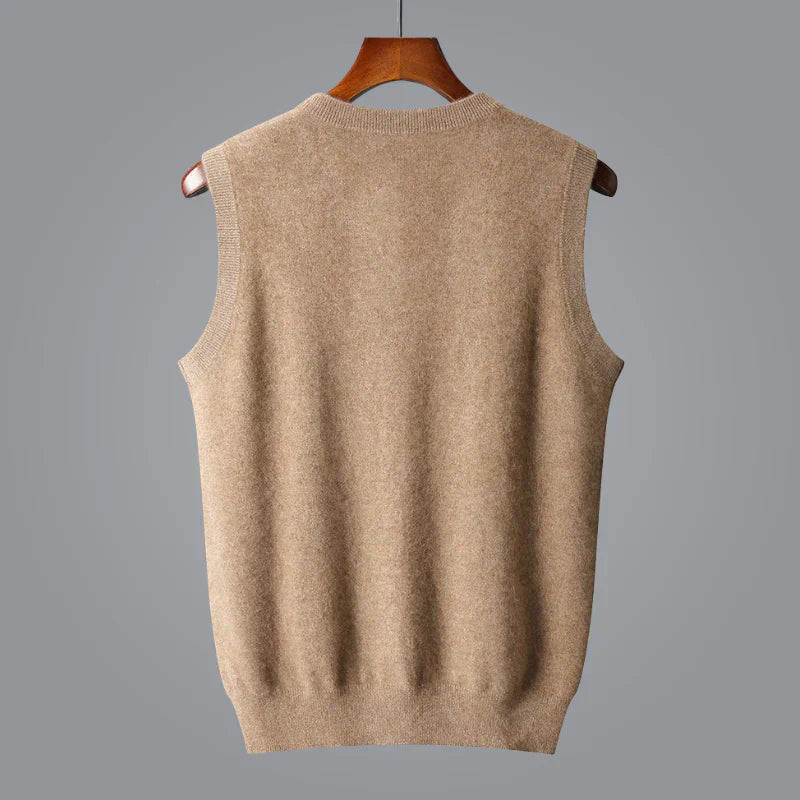 Gilbert | Men’s Cashmere V Neck Sweater Vest
