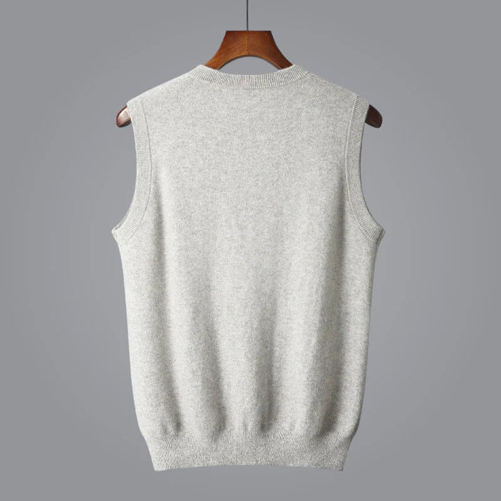 Gilbert | Men’s Cashmere V Neck Sweater Vest