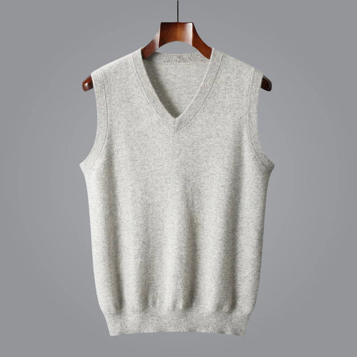 Gilbert | Men’s Cashmere V Neck Sweater Vest