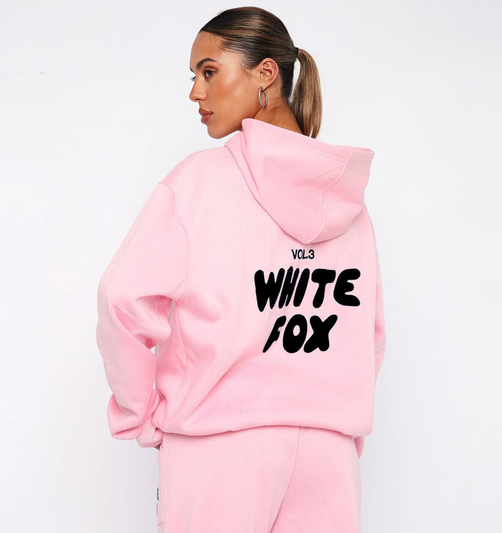 WhiteFox Set | Women’s Hoodie &amp; Jogger Tracksuit Set