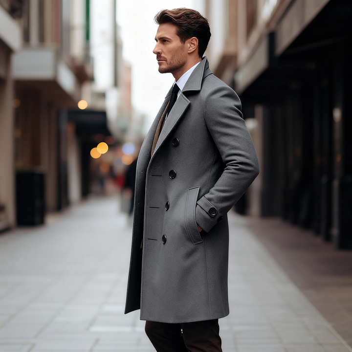Reginald | Men’s Tailored Wool Blend Overcoat