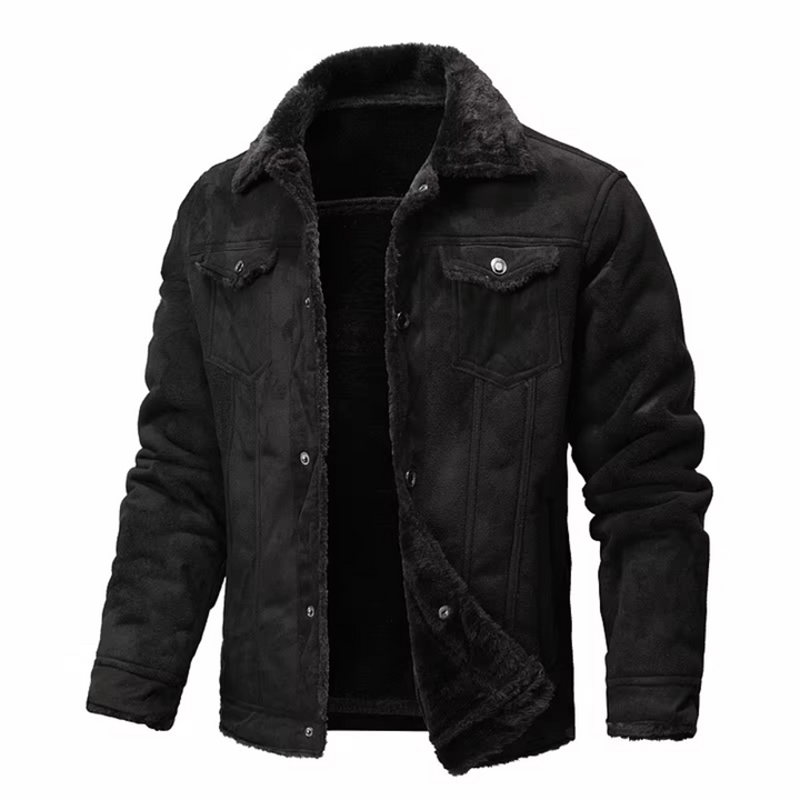 Ricardi | Men’s Suede Faux Leather Jacket