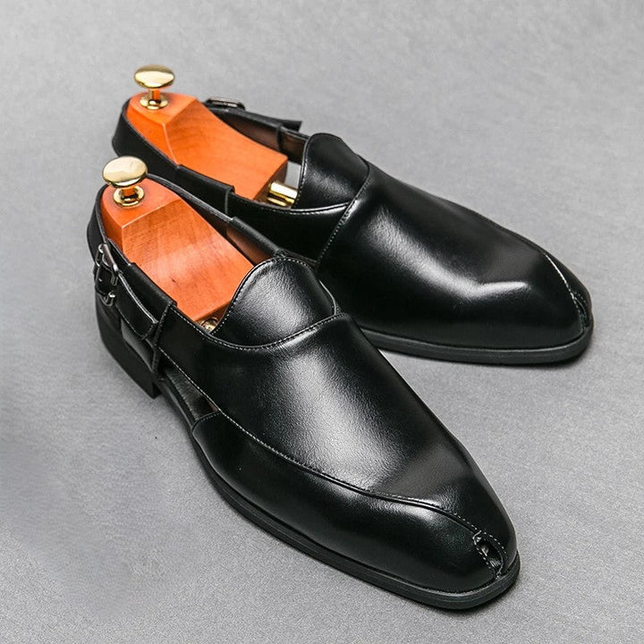 Stuart | Men’s Leather Slingback Loafers
